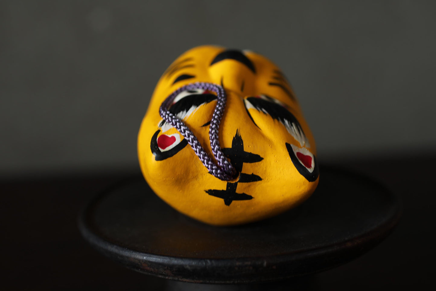 Japanese Pottery Bell - Vintage Kitsune Fox Ornament | Shimokawara-Yaki Ceramic Charm