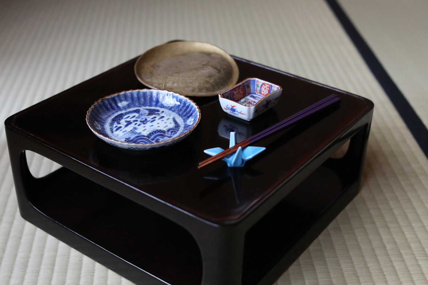 Japan antique lacquer tray