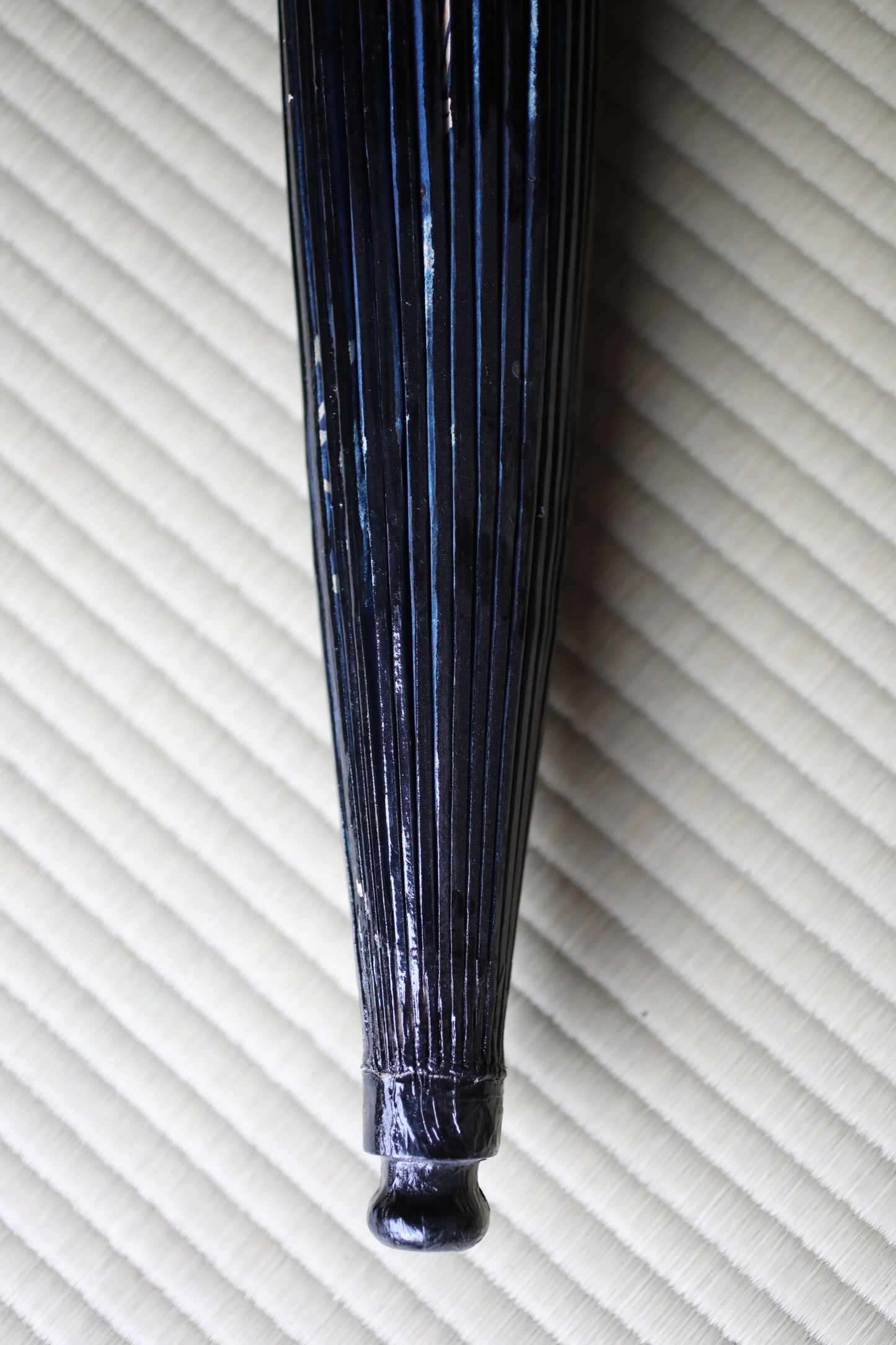 Vintage Japanese Bangasa Umbrella, Crane Painting, Bamboo & Paper