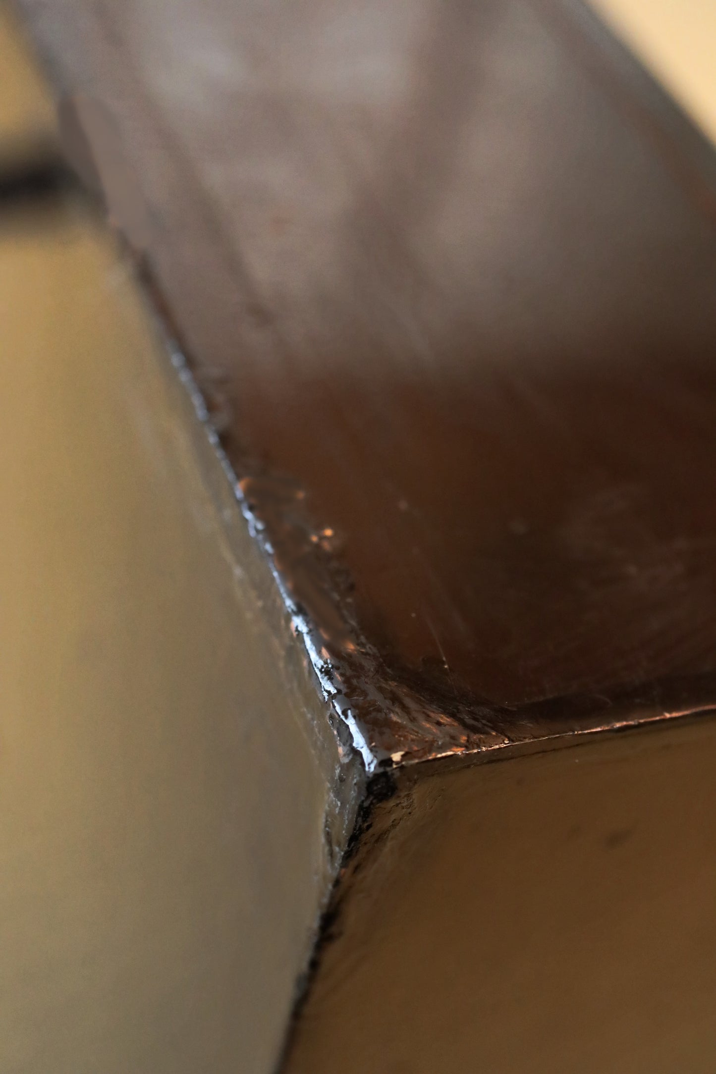 Japanese Makie Lacquer box with Long-tailed bird gold urushi EDO 1800s