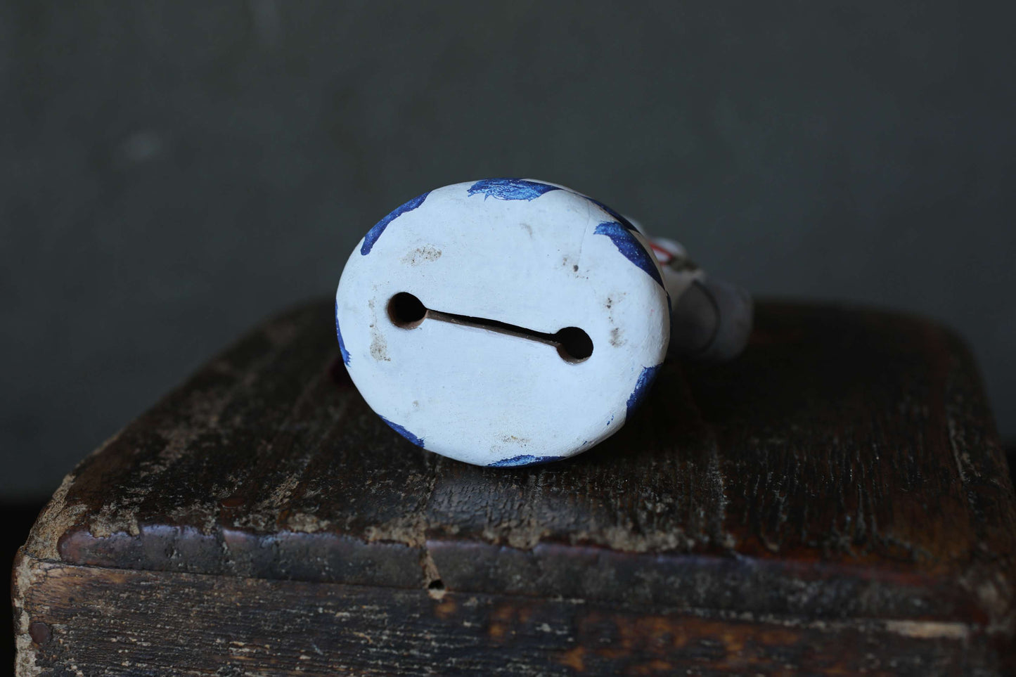 Japanese pottery bell horse animal doll with Kanji 誉田宮 神馬 sacred horse Paper weight, Ornaments Japanese vintage small bell H3.9in/10cm