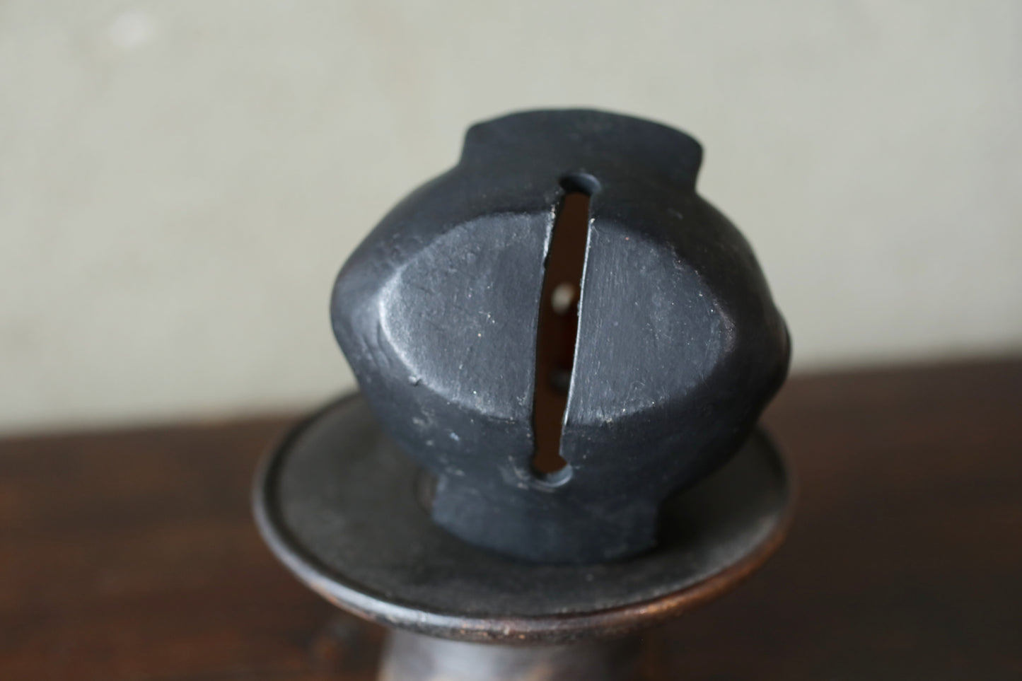 Japanese vintage pottery bell AINU indigenous peoples doll ornament Paper weight, Ornaments vintage small bell H3.3×3.3in/H8.3×8.5cm