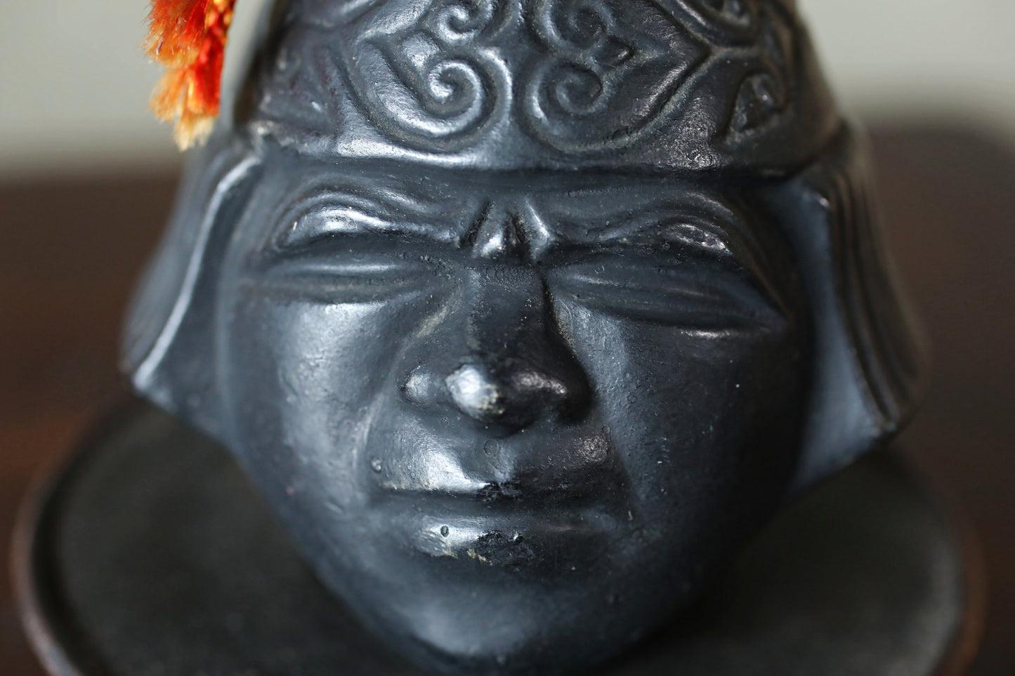 Japanese vintage pottery bell AINU indigenous peoples doll ornament Paper weight, Ornaments vintage small bell H3.3×3.3in/H8.3×8.5cm