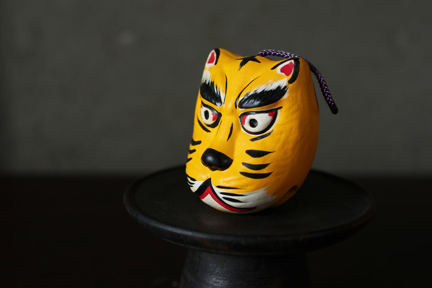 Japanese vintage small pottery bell KITSUNE fox doll ornament Paper weight, Ornaments Japanese vintage small bell H2.8×2.2in/H7×5.5cm