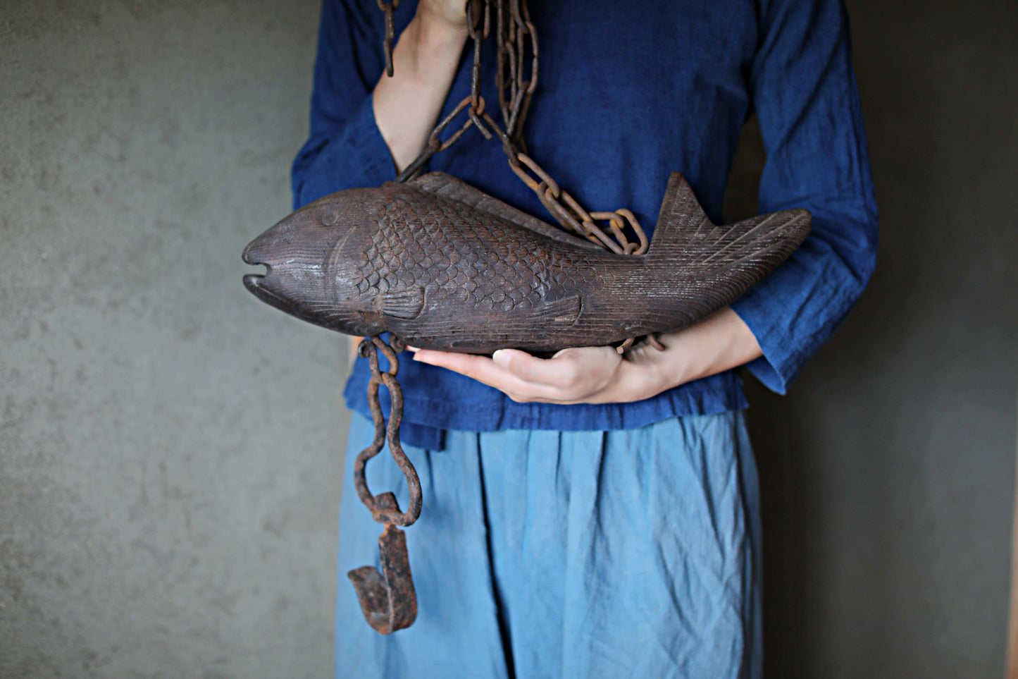 Japanese antique fish gizai