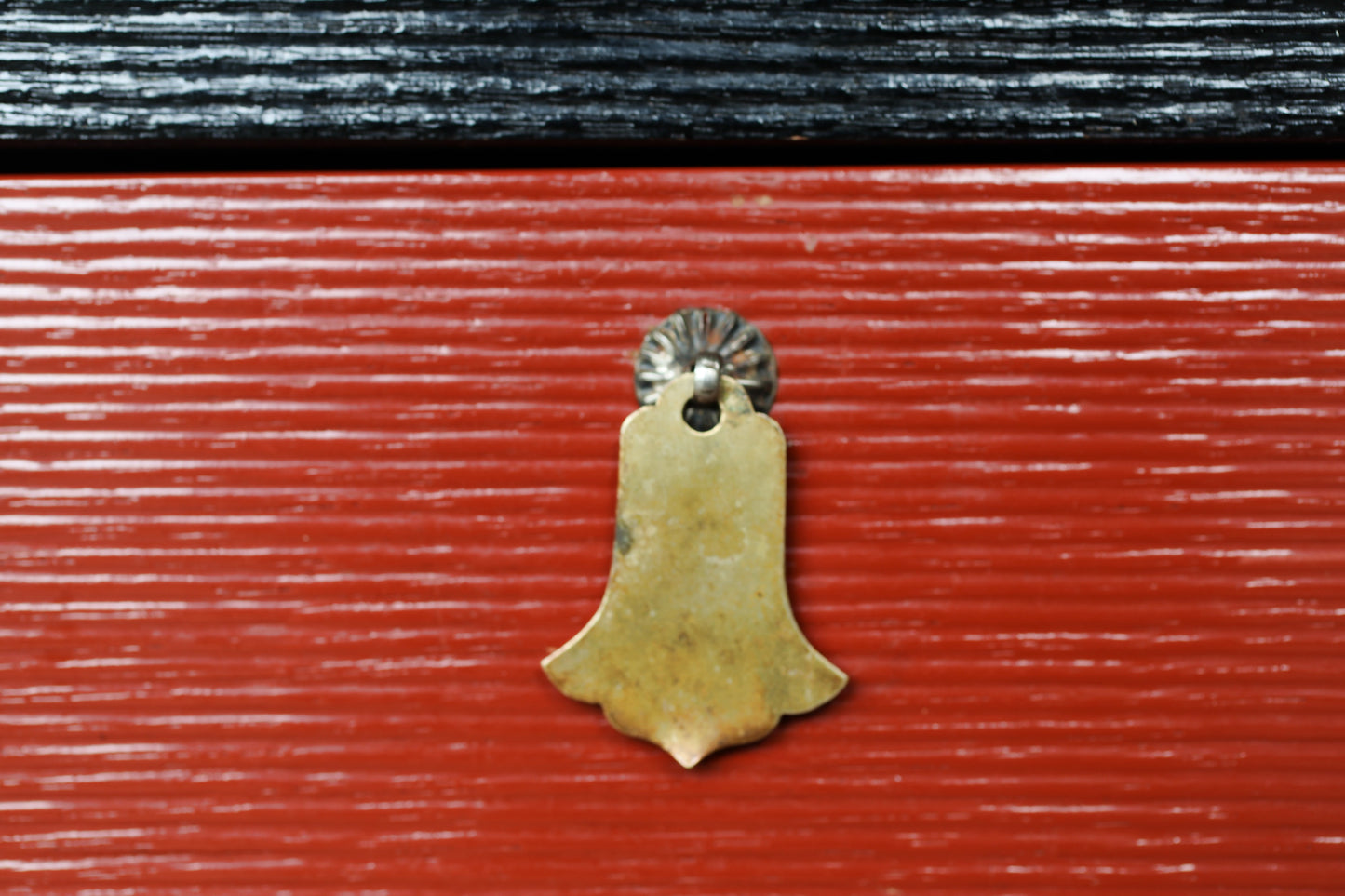 Japanese furniture Small lacquer Chest of drawers "tansu" red & black urushi lacquer  wood hand craft H4.7×W8.3×10.2in/H12×21×26cm