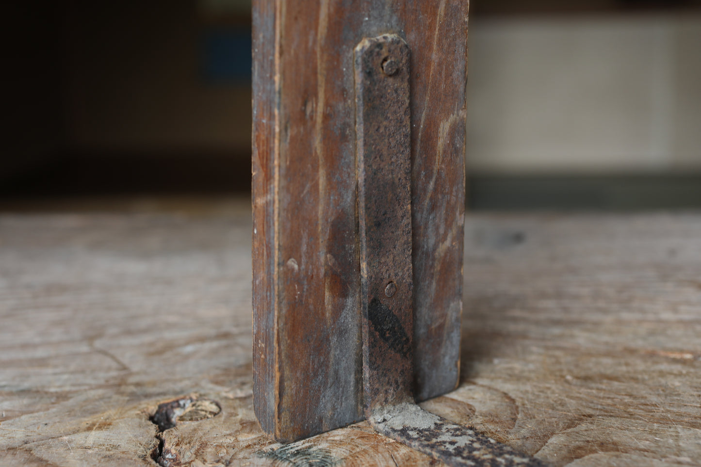 Japanese antique EDO 1800s furniture candle holder stand Hanging or carrying candle holder with crest H17.9in/H45.5cm