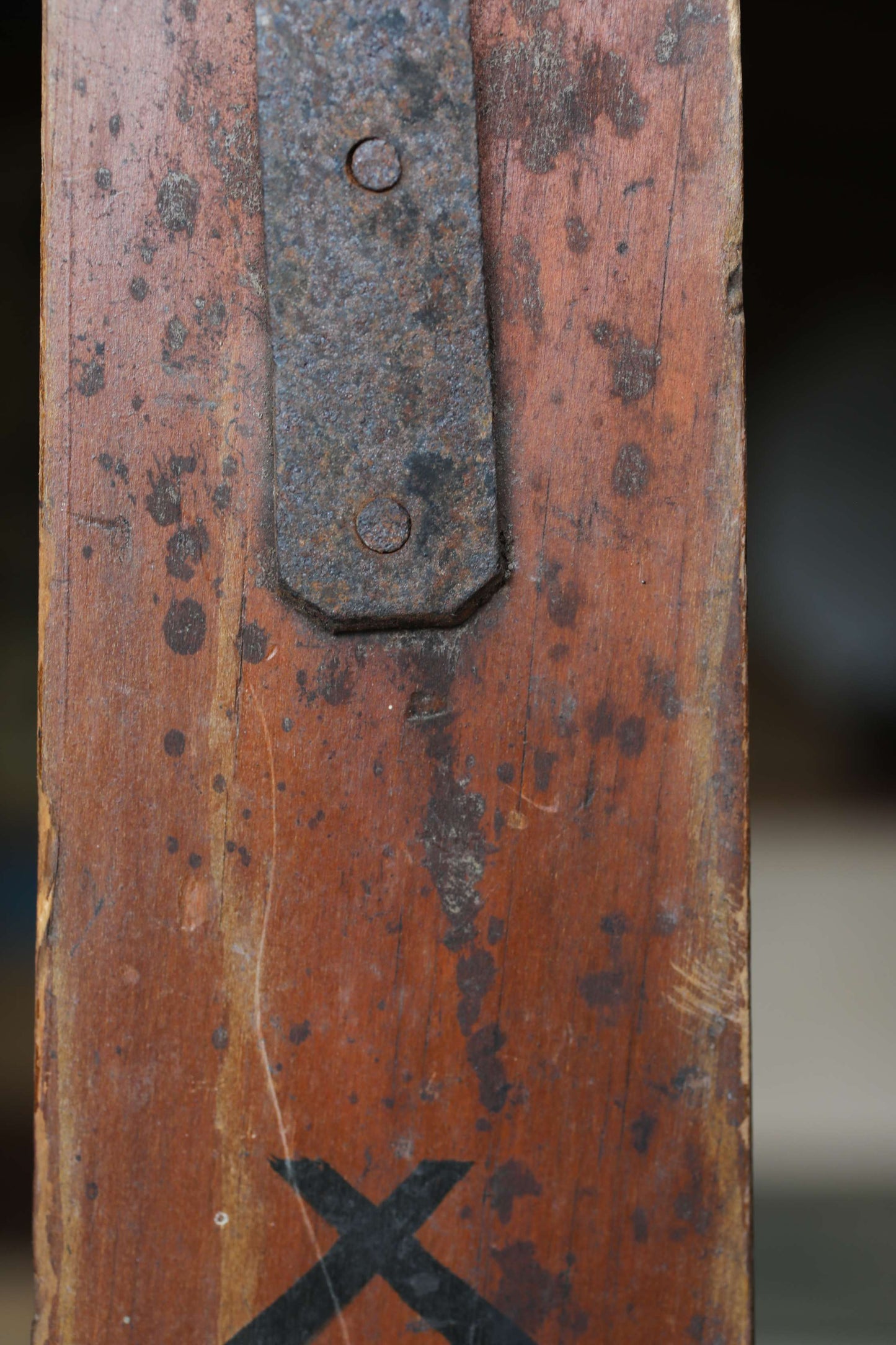 Japanese antique EDO 1800s furniture candle holder stand Hanging or carrying candle holder with crest H17.9in/H45.5cm