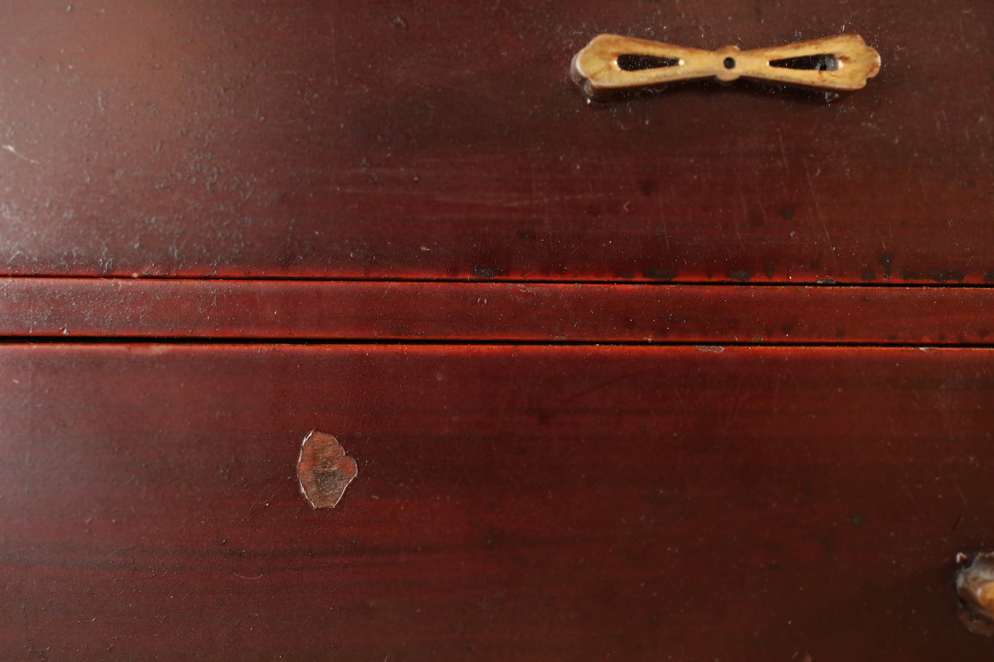 Japanese vintage 1960s furniture Small lacquer Chest of drawers "tansu" dark Reddish brown for sawing drawer H9.8×W12.8in /H25×32.6cm