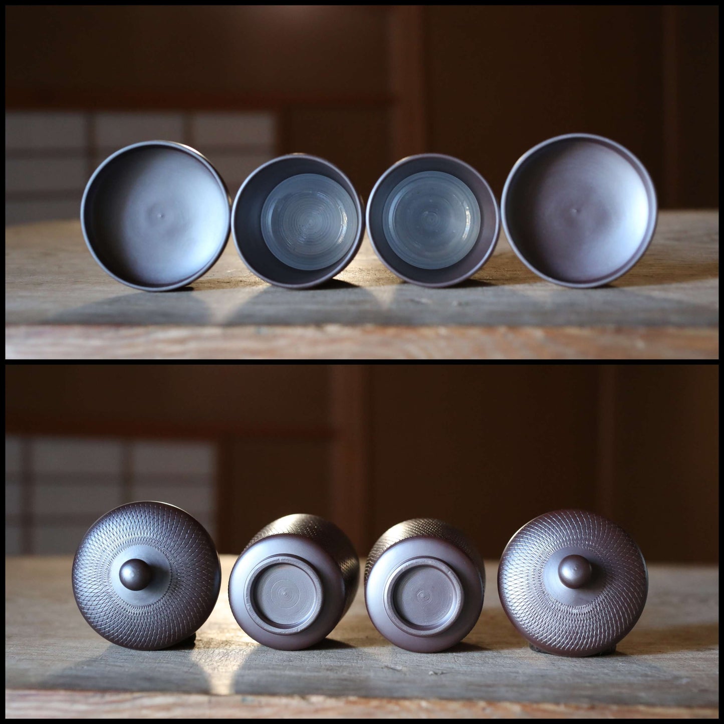 Banko Kiln Sencha Tea Set - Japanese Ceramic Teapot & Porcelain Cups, Signed Gift Box