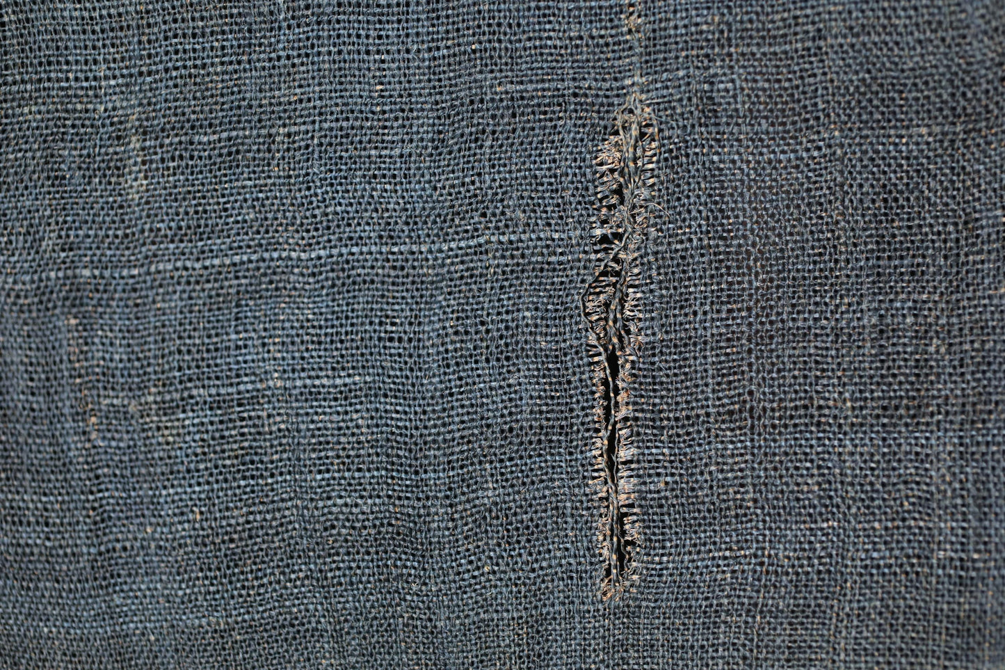 Antique Japanese Noren – Indigo Linen Curtain | Edo Era Textile Room Divider