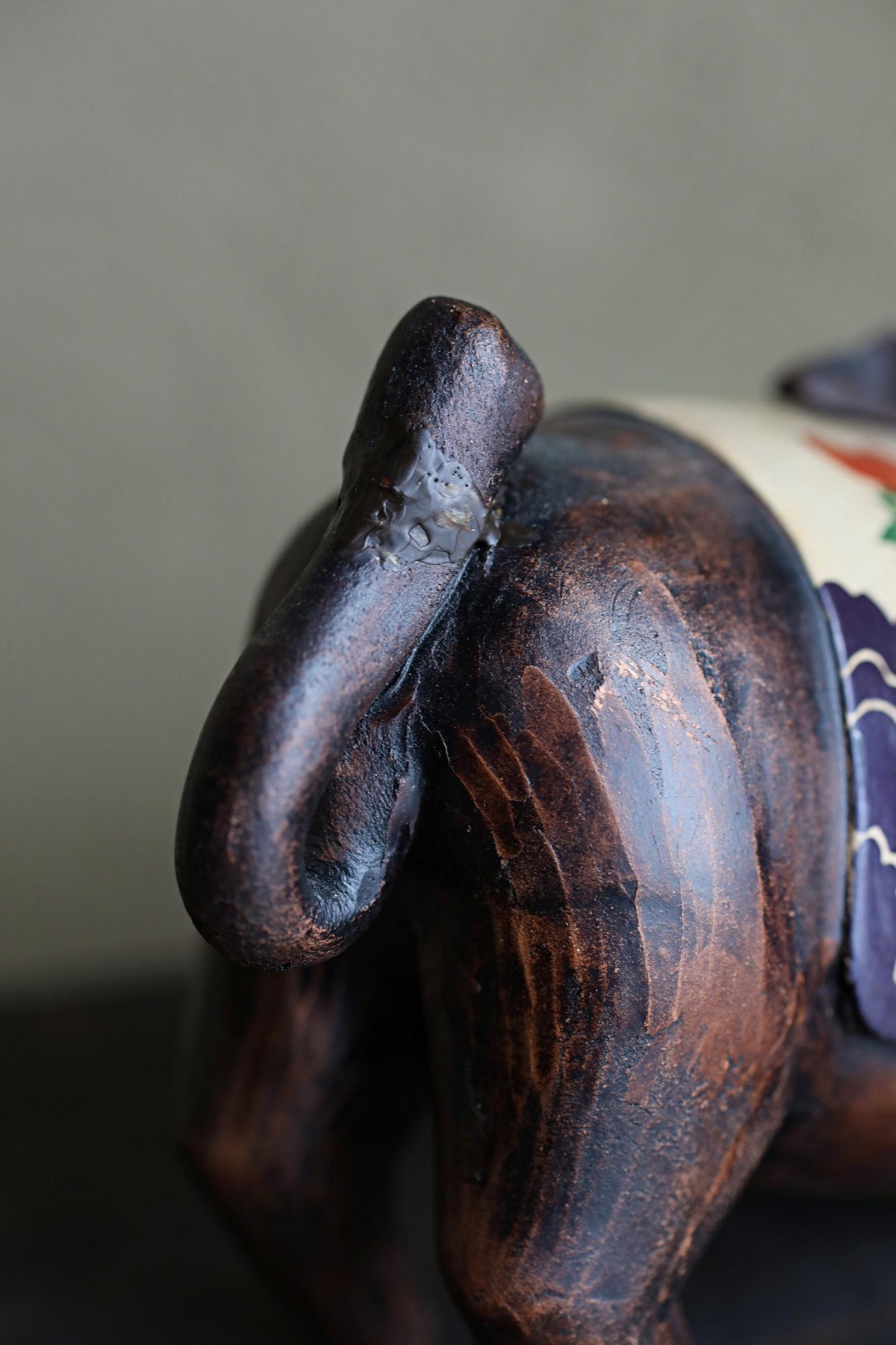 Vintage Japanese Pottery Handmade Boar Figurine - Chinese Zodiac Ceramic Animal Ornament