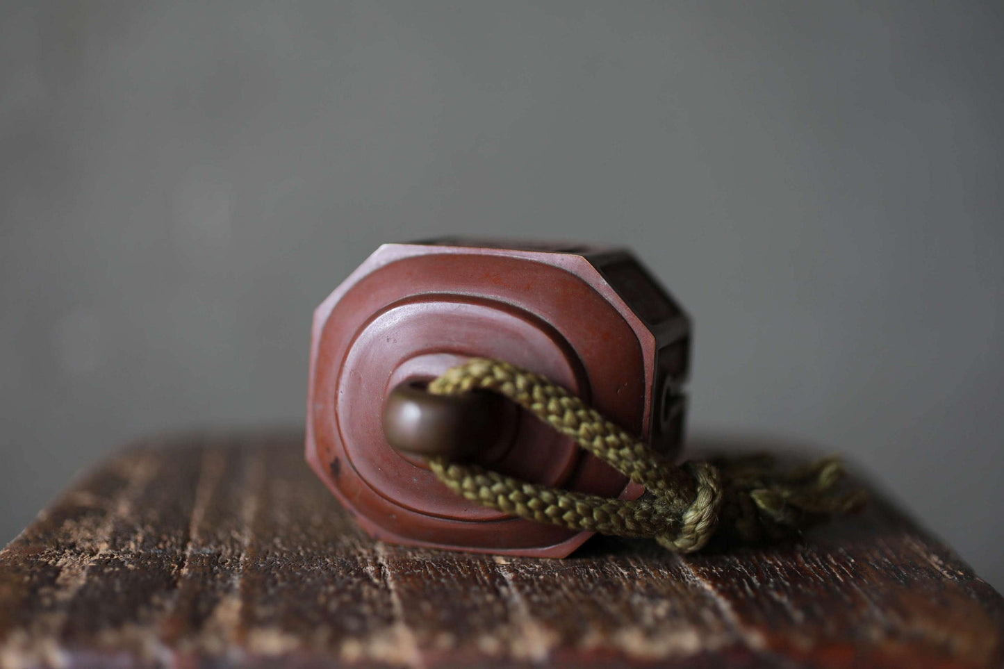 Japanese Bronze Bell Vintage Paperweight – Solid Bronze Kanji Art Desk Accessory