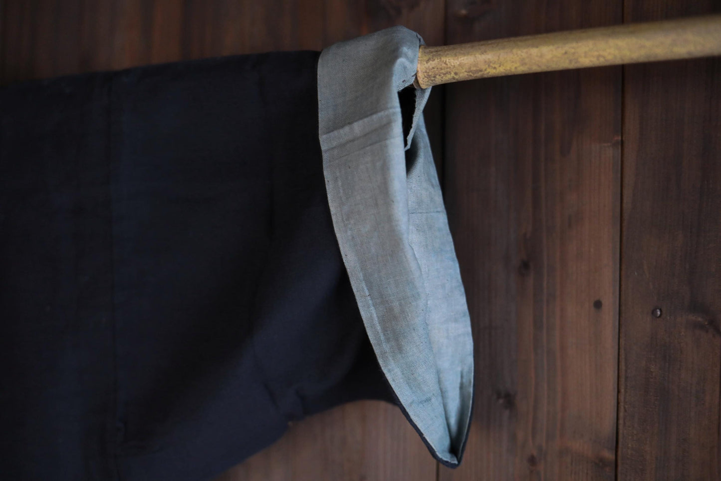 Antique Japanese Happi Indigo Dyed Jacket – Vintage Carpenter Coat, Taisho Era