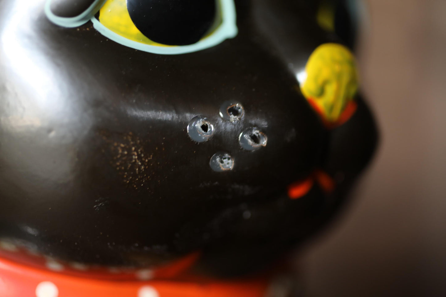 Black Maneki Neko - Large Ceramic Money Box | Vintage Japanese Lucky Cat Statue