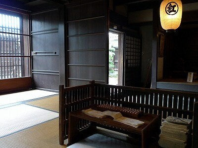 Japanese Furniture antique Wood lattice partition 帳場格子Cho-ba koushi, wooden folding screen, old wood deco,Edo 1800s, H14.2×71.3in/H36×181cm
