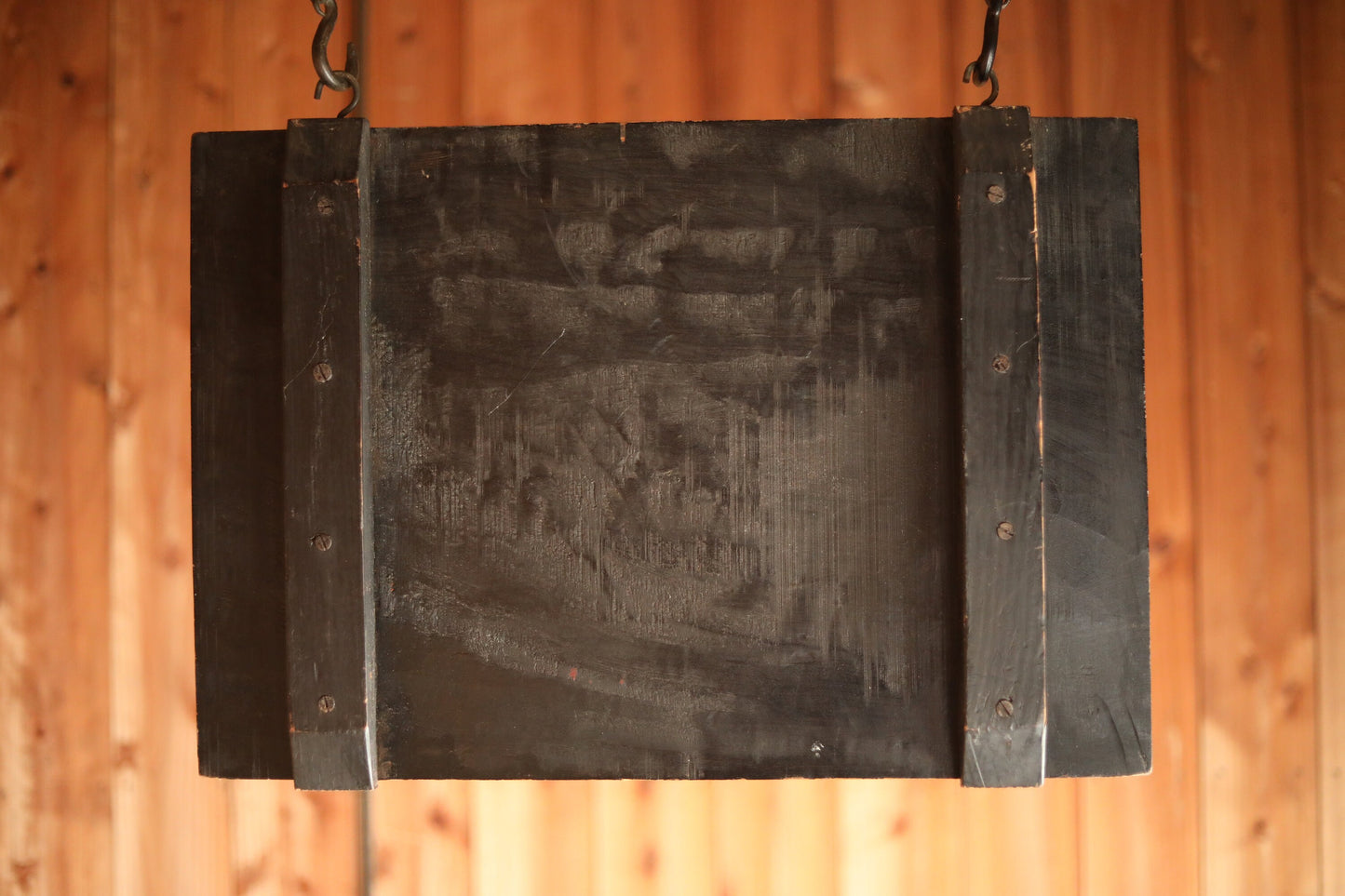 Japanese old wooded signboard for a fishing net manufacturer, carved and painted characters in gold, H21.5 x W11in, Japanese antiques