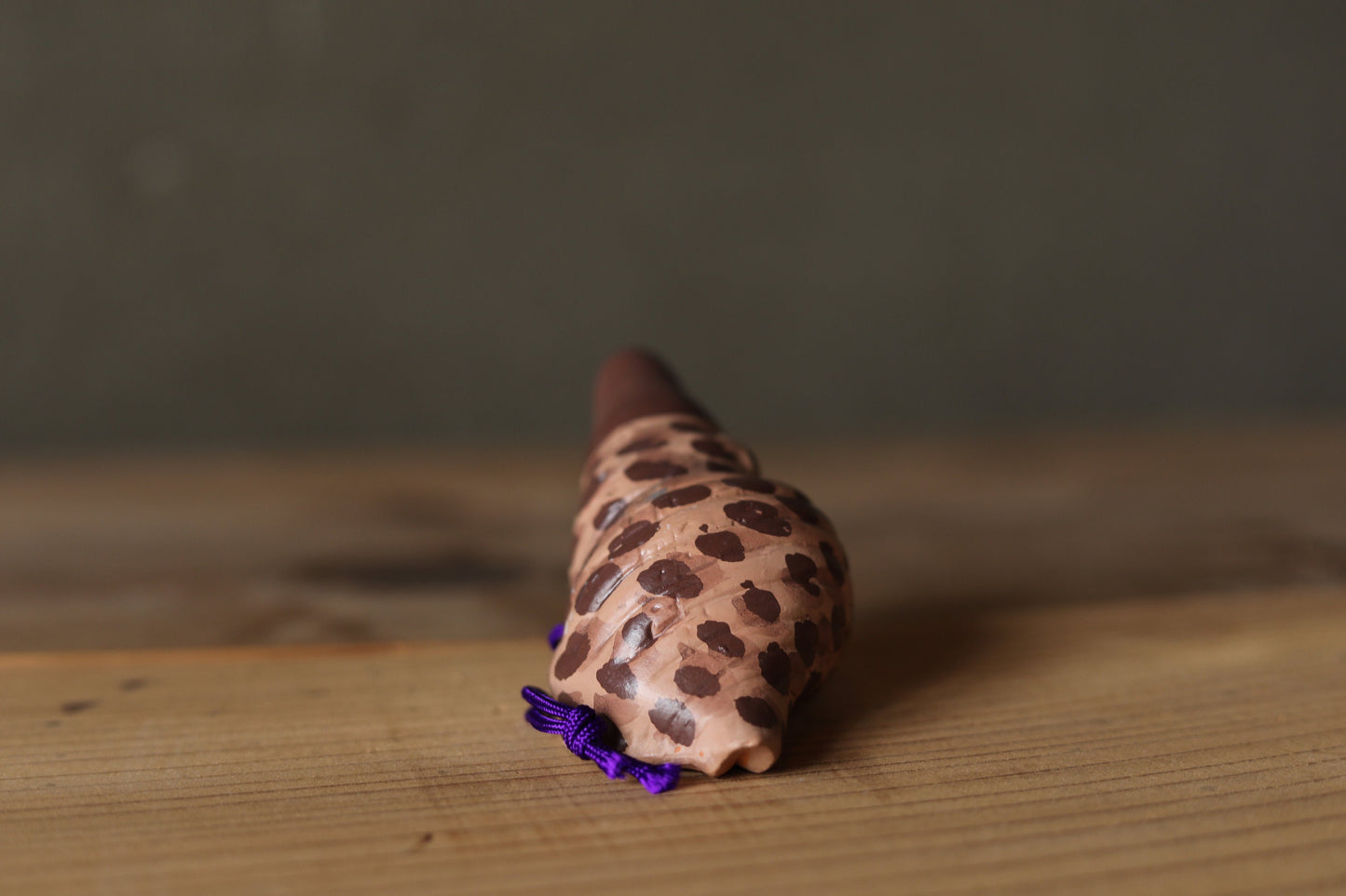 Japanese small pottery bell conch shell ornament, Christmas Ornaments Japanese vintage small bell H××in