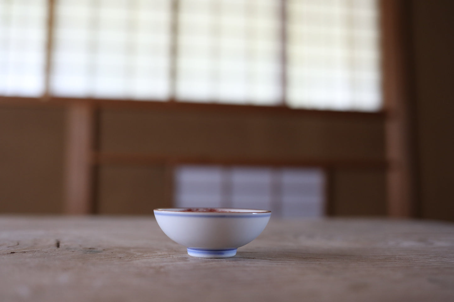 Japanese vintage Sake Cup with tigger painting Kutani porcelain cup beautiful hand painting with sign For GIFT 2.9in/7.4cm