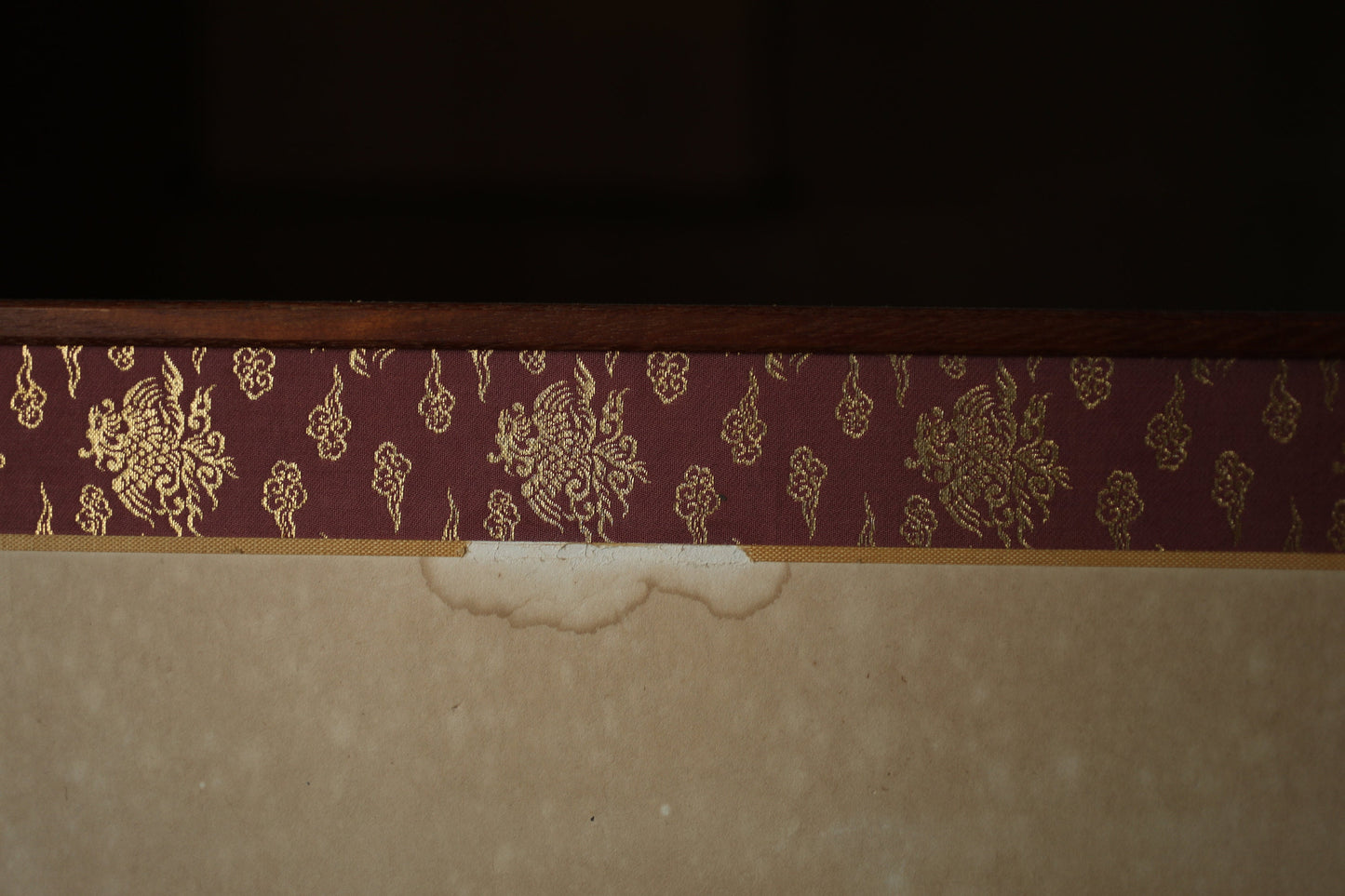 Japanese Furniture vintage byobu 結界Boundary partition for tea ceremony / folding screen Furo-saki check pattern H21.5×W28.7in/H54.5×W73cm