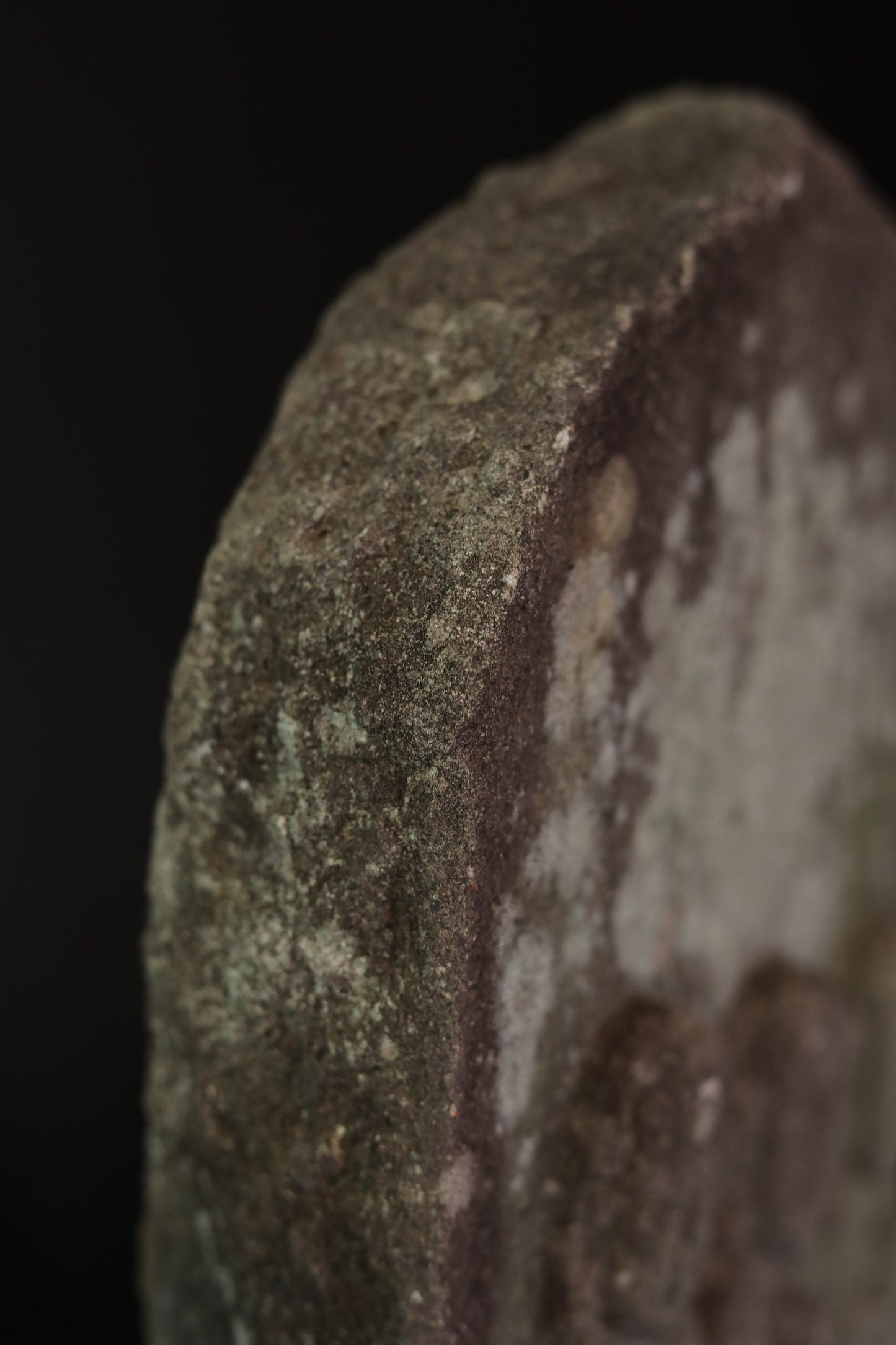 Japanese antique 1700s stone sculpture of 3 Jizo, Ksitigarbha-bodhisattva from buddhist garden furniture, religious statue H17.1in/H43.5cm