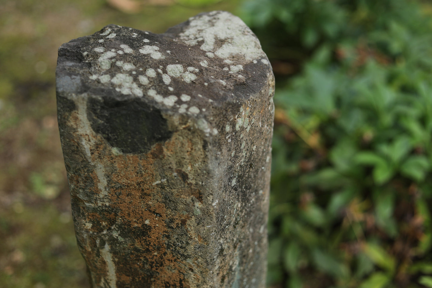 Large! Japanese antique 1800s garden stone sculpture statue of Buddha, temple garden outdoor furniture, religious statue H31.9in/H81cm