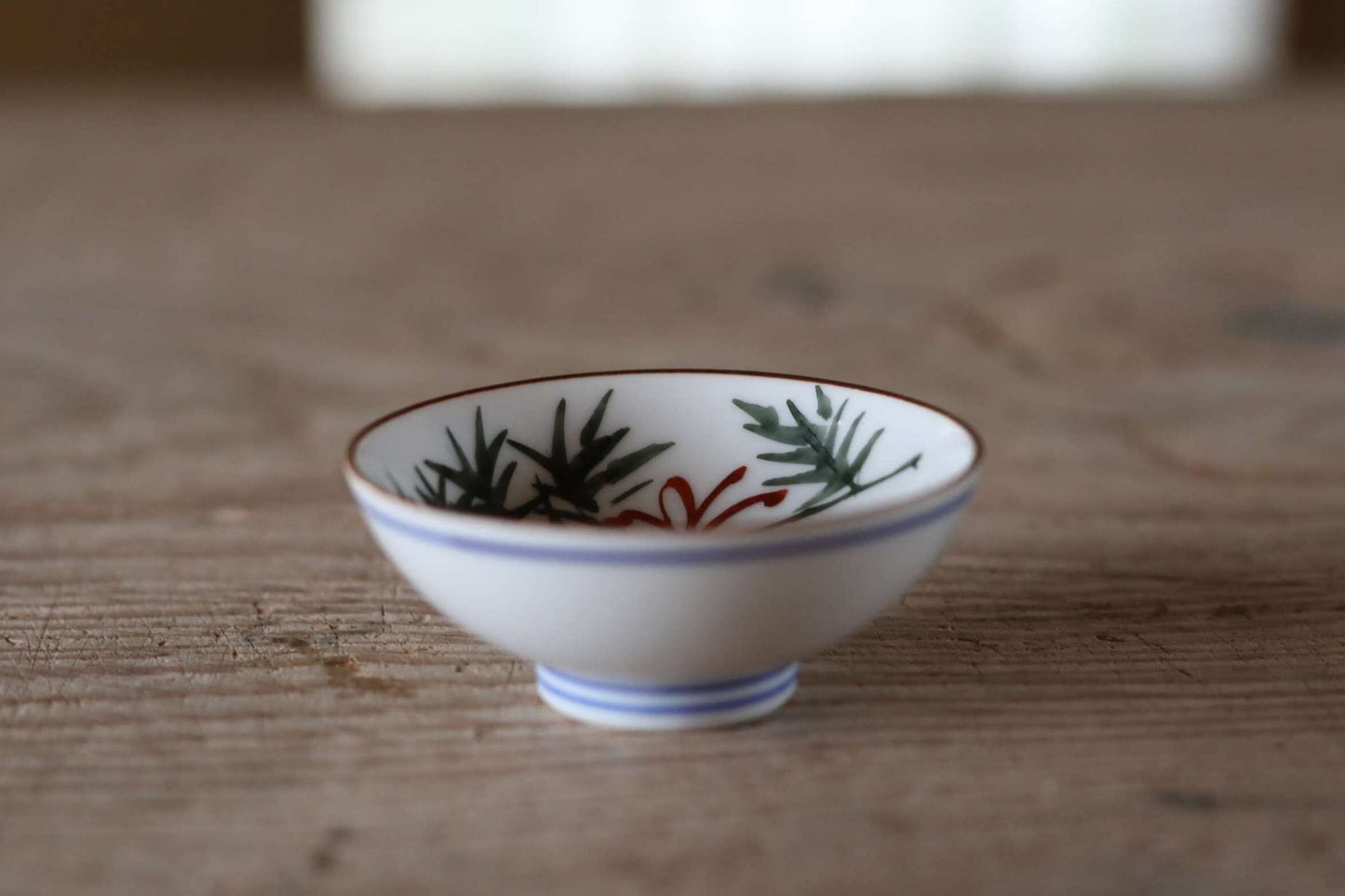 Japanese vintage Sake Cup with sheep painting Kutani porcelain cup beautiful hand painting with sign For GIFT 3in/7.5cm
