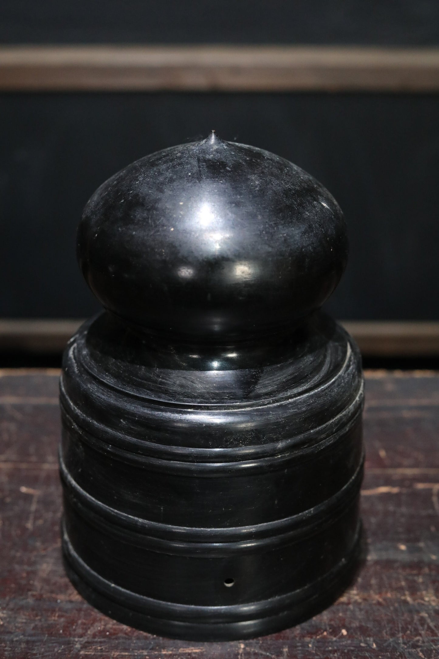 Japanese buddhist temple Bronze architectural decoration ornament for capital of column, finial, GIBOSHI furniture H9.4in/ 24cm