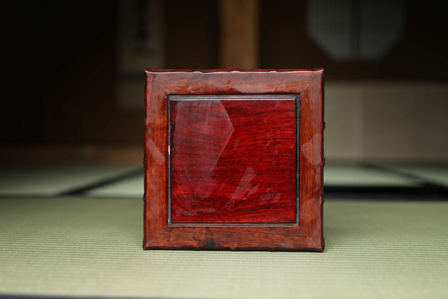 Japanese furniture Wooden Decoration Stand KARAKI bamboo designed pedestal for bonsai, vase, censer, suiseki H12in/30.5cm