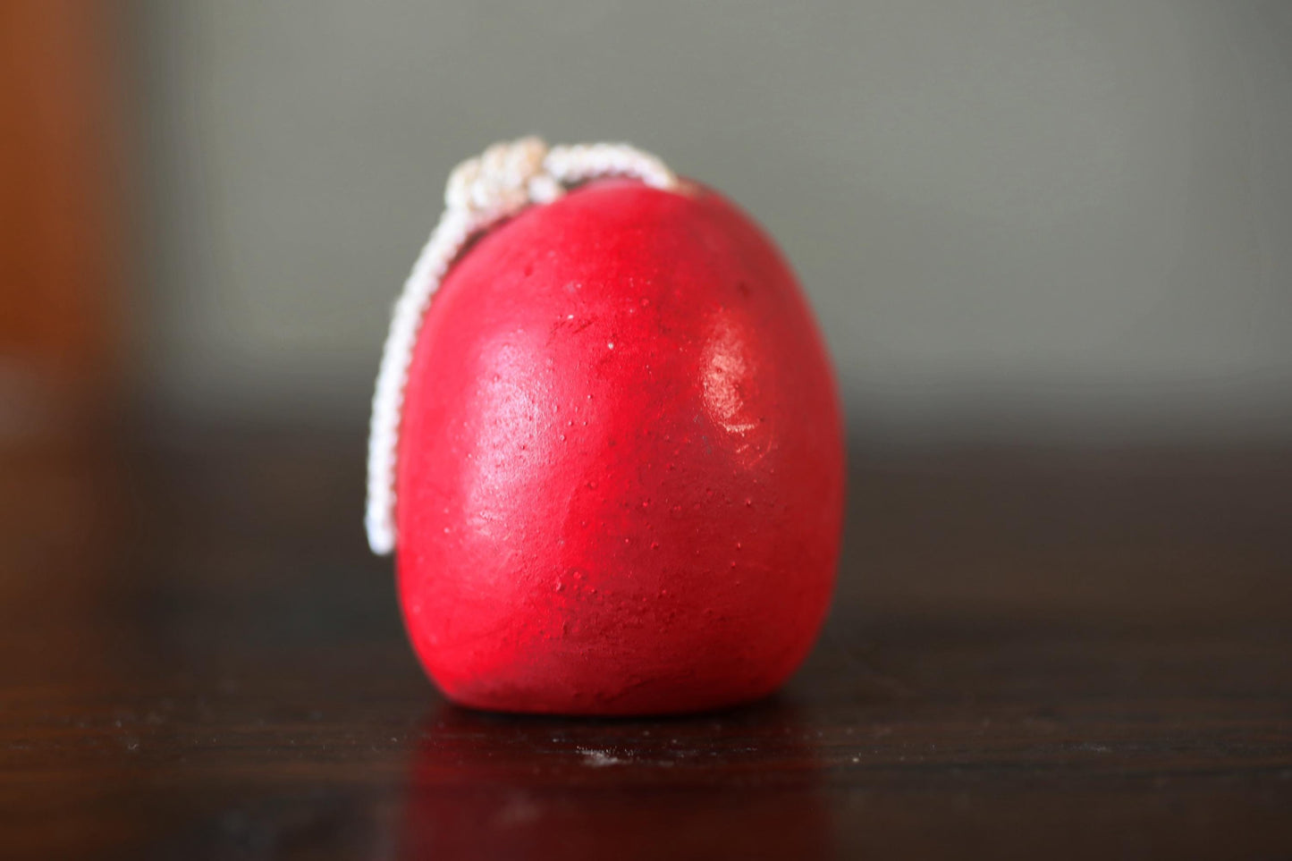 Japanese vintage pottery bell character DARUMA ornament Paper weight, Japanese ornament small bell H2.2×1.7×2in/H5.5×4.2×5.2cm