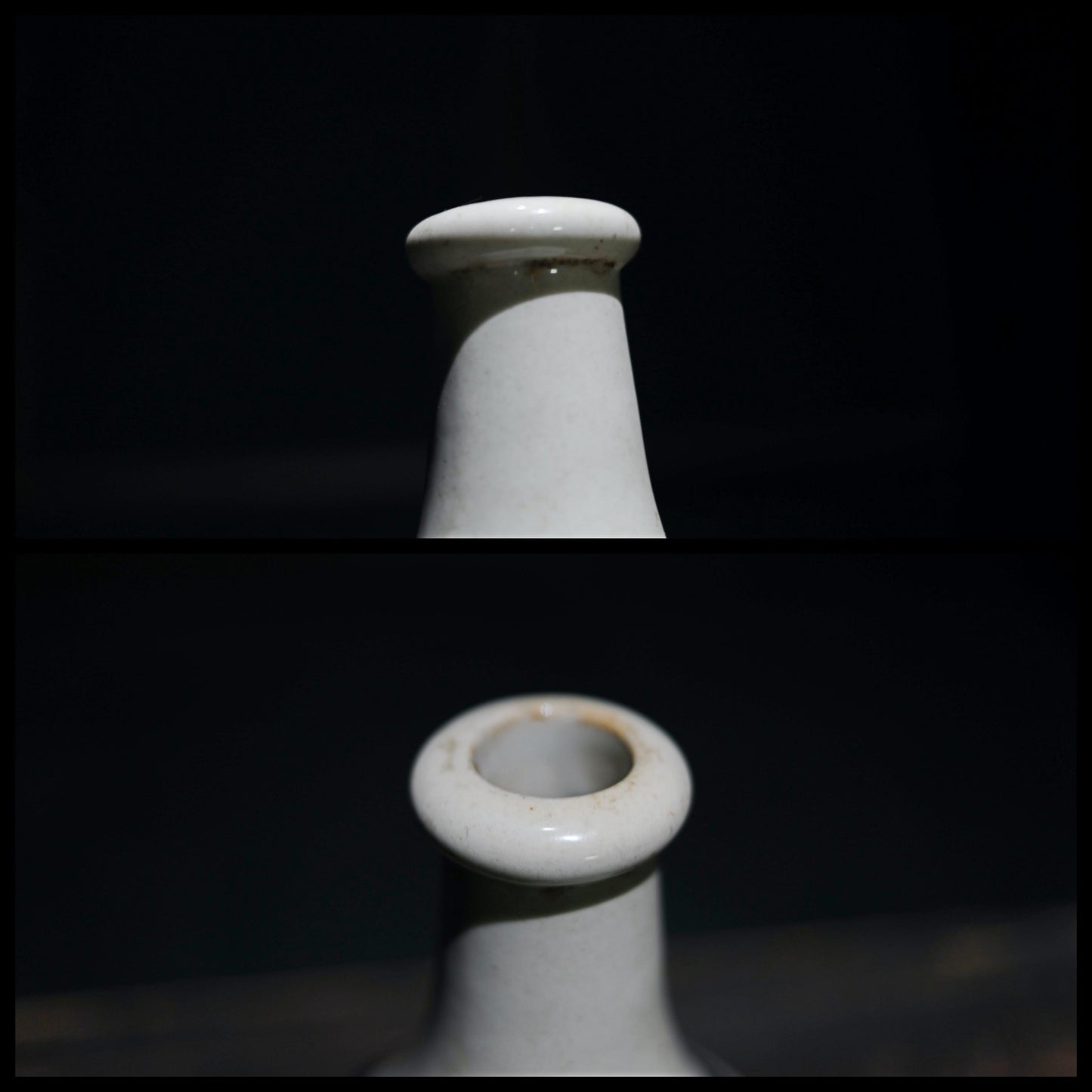 Japanese vintage ceramic jar Sake bottle Tokkuri 1960s Japan art craft with Kanji calligraphy ornament H13×7.5in/H33×19cm