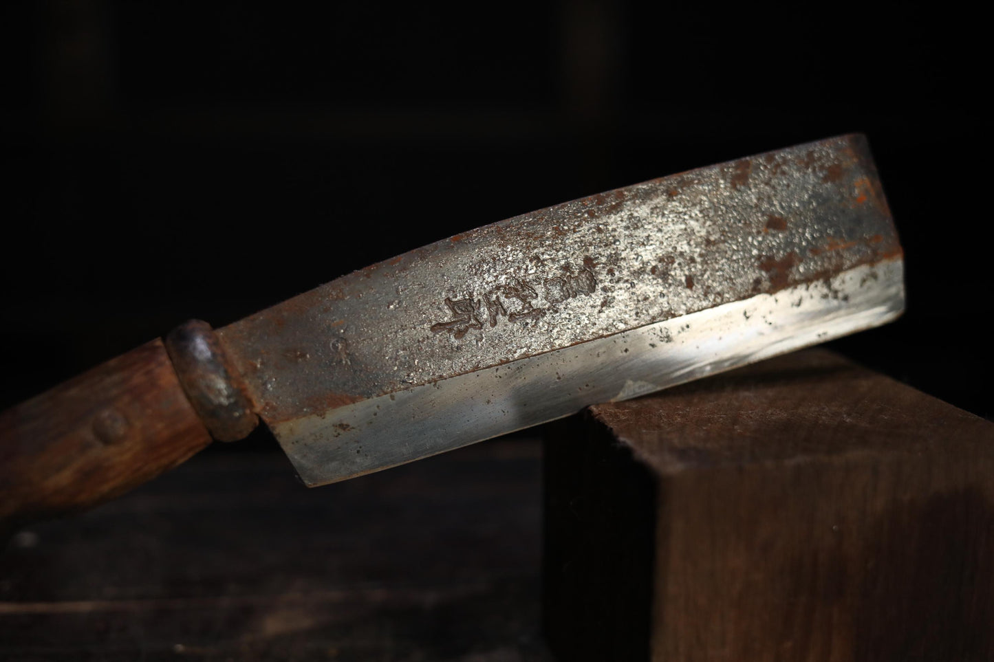 Japanese traditional machete for pruning with wood handle, Japanese lumberjack tool for bushwhacking , with a brand 13.8in/35cm length