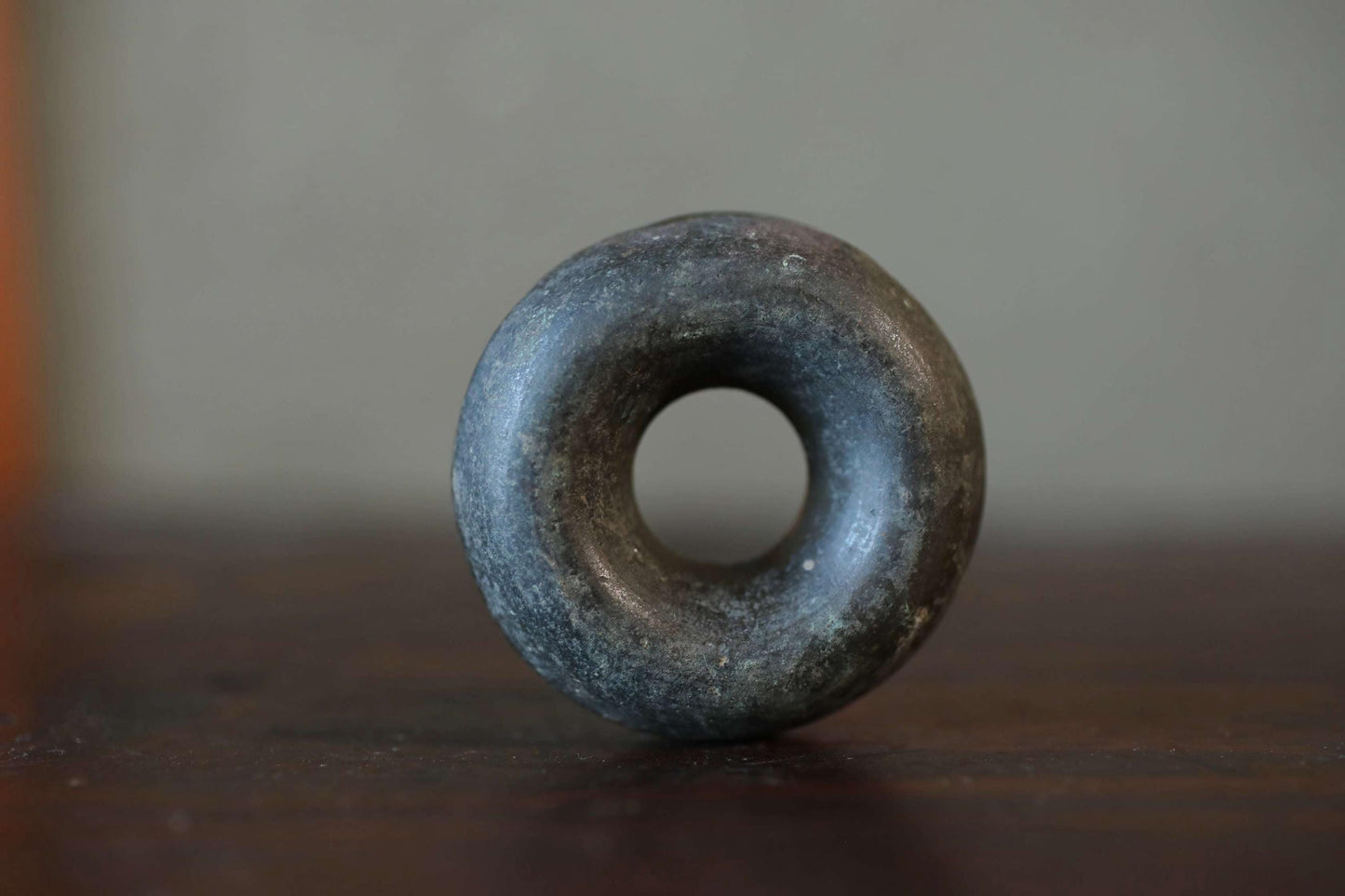 Japanese antique bronze Old small bell for horses ornament Suzu 1800s Metal craft Paper weight 2.2×0.9in/5.5×2.3cm