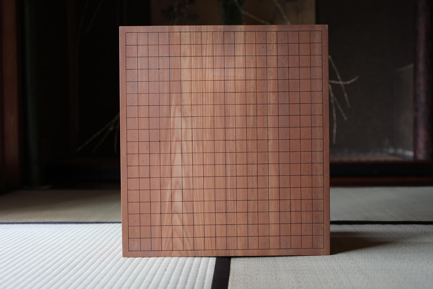 FINE! Go playing table curved out of a single wood, IGO stone shell set board game ,Japanese furniture HAMAGURI H10.4×17.8in/H26.5×45.2cm