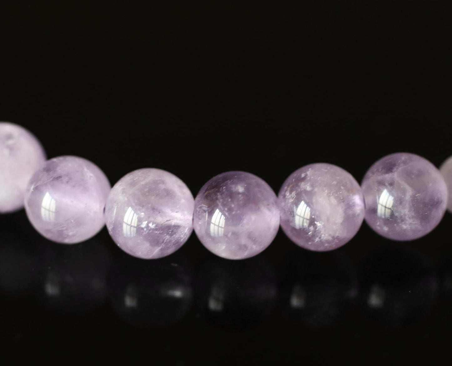 FINE! Japanese buddhist Prayer Rosary made of Amethyst beads and silk, JUZU Power stone Meditation Zen with Silk Pouch wooden box for GIT