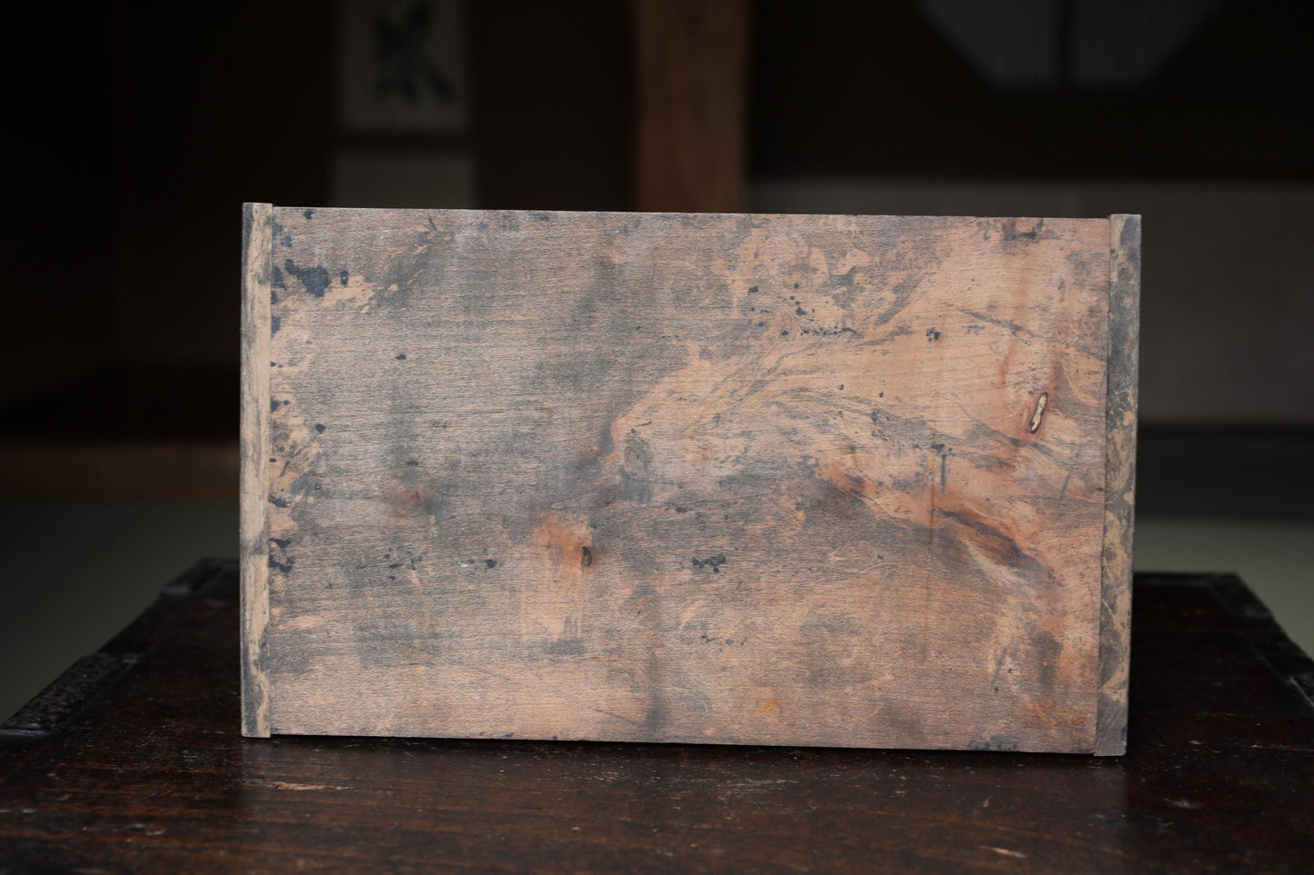 RARE! Japanese Antique Radical of a kanji, calligraphic styles book wood block for printing 1890s hand carved font sample W11.8in/W30cm