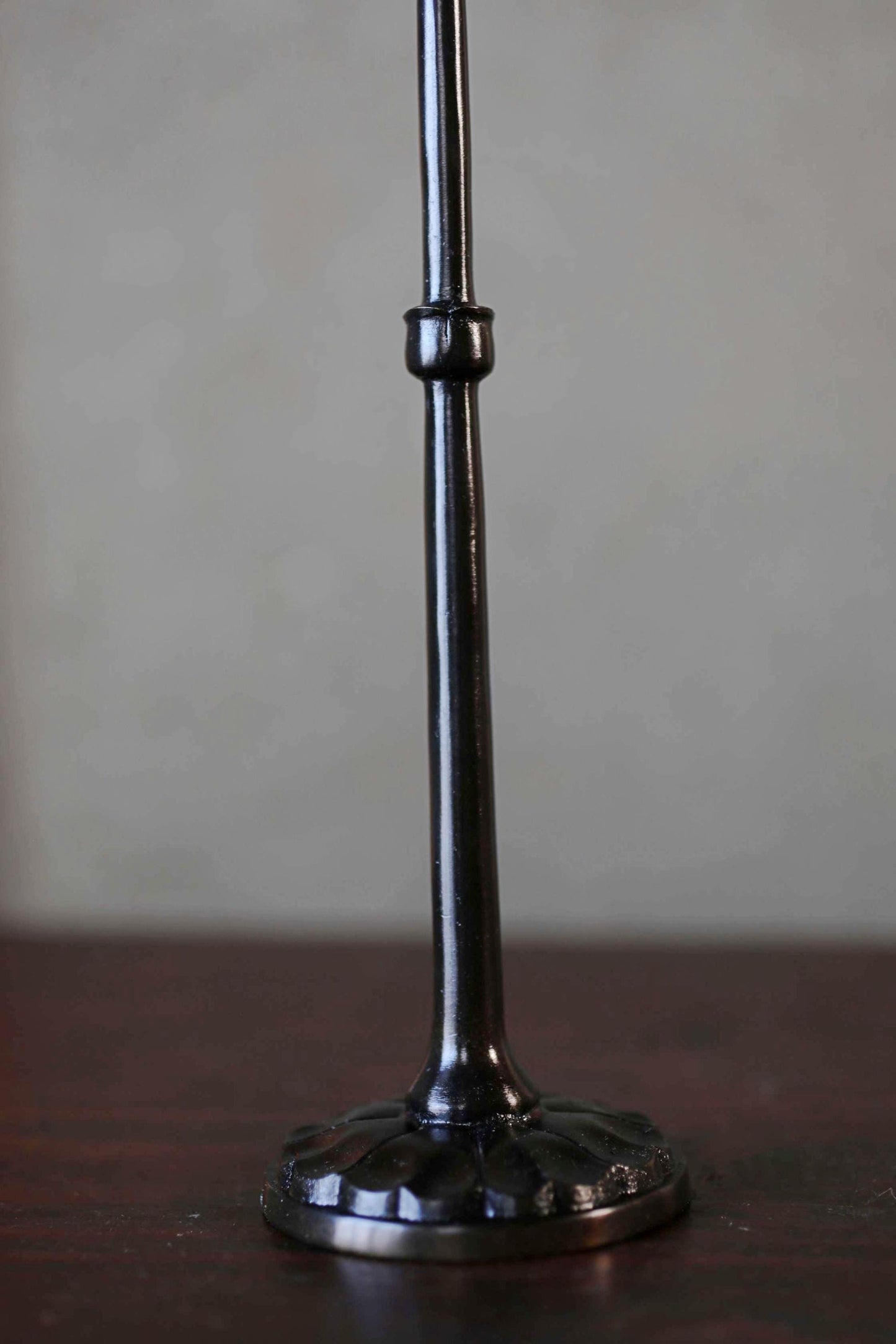 Japanese buddhist Prayer Rosary stand made of metal Lotus flower design, JUZU stand/ Power stone Necklace hanger H10.7in/H27.2cm