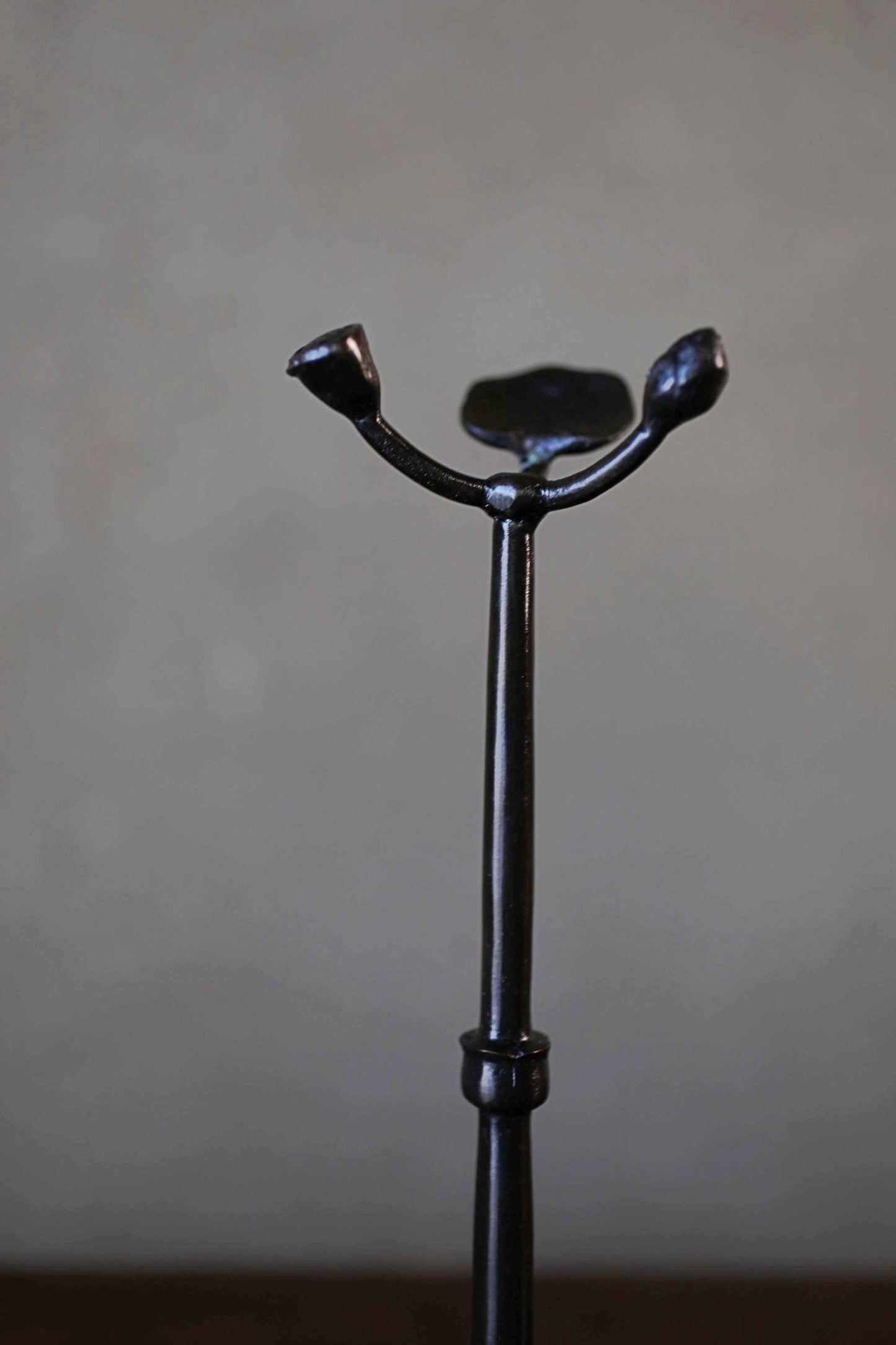 Japanese buddhist Prayer Rosary stand made of metal Lotus flower design, JUZU stand/ Power stone Necklace hanger H10.7in/H27.2cm