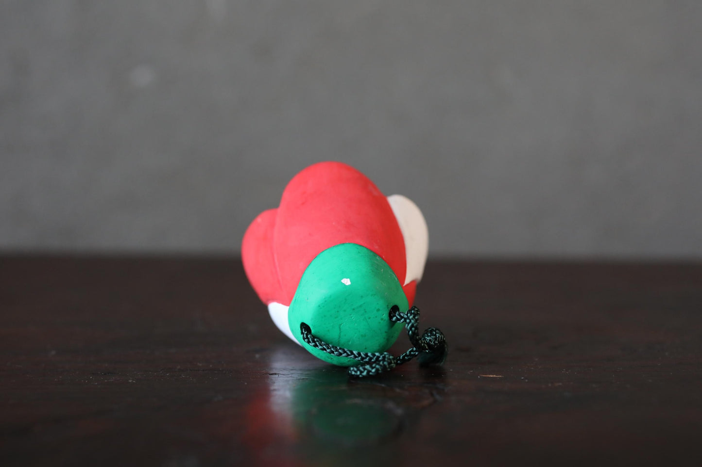 Japanese small pottery bell TSUBAKI flower Camellia japonica doll Paper weight, Ornaments Japanese vintage small bell H2.2in/5.7cm
