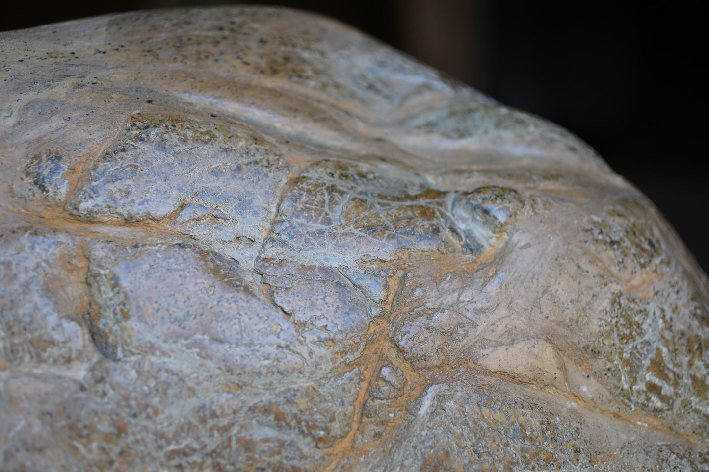 BIG! Japanese old "SUISEKI" scholars stone, indoor viewing stone, animism, with a hand carved pedestal Power stone H5.9xW21.3in/24x54cm