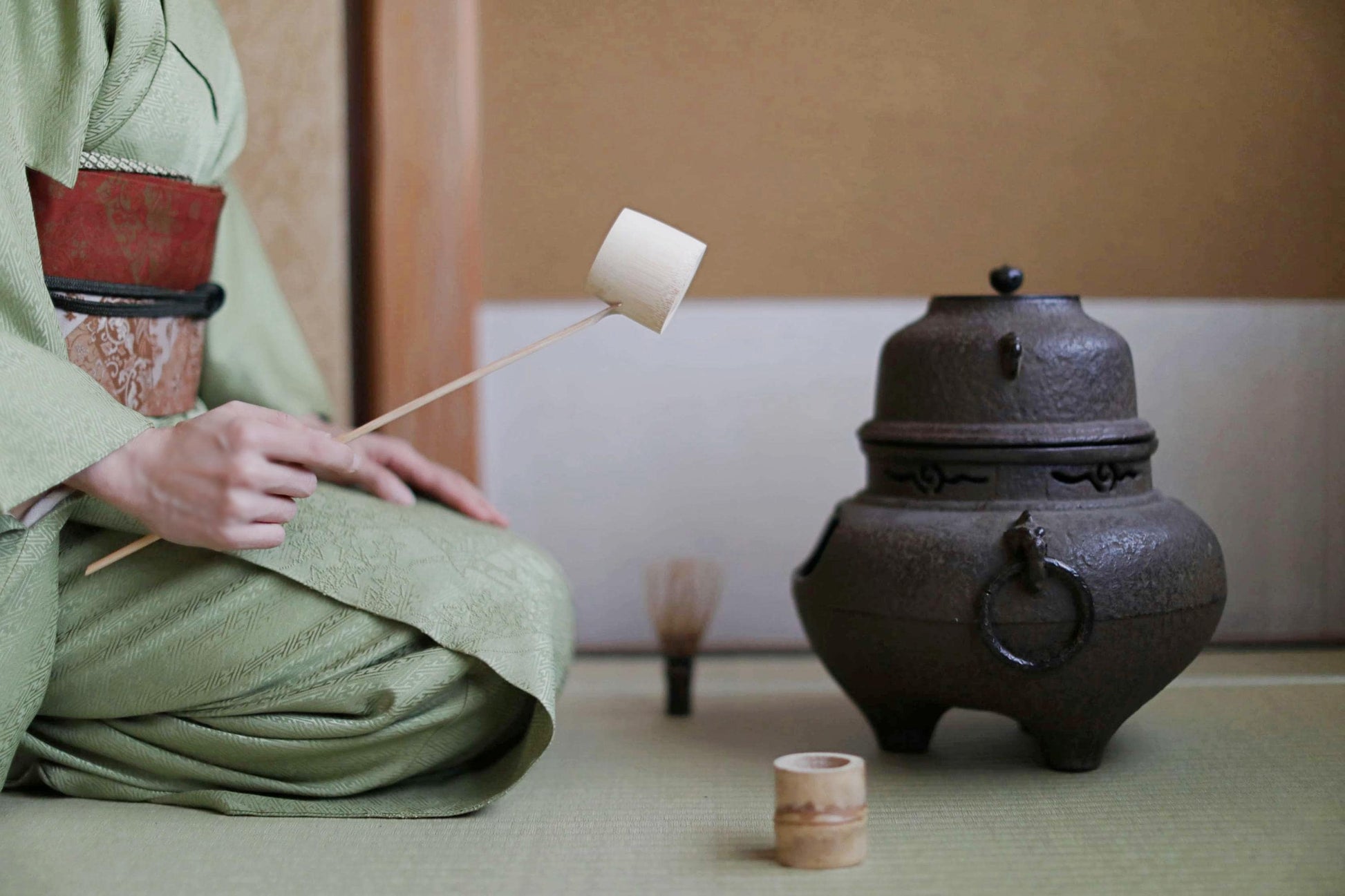 Japanese vintage tea kettle set