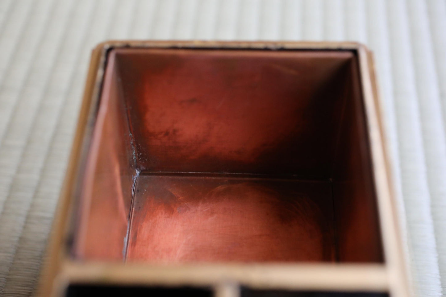 Japanese antique furniture buddhist Black lacquer Small Chest of drawers TANSU, gold MAKIE jewelry box urushi 1890s H6.5×W8.1in/H16.5×20.5cm