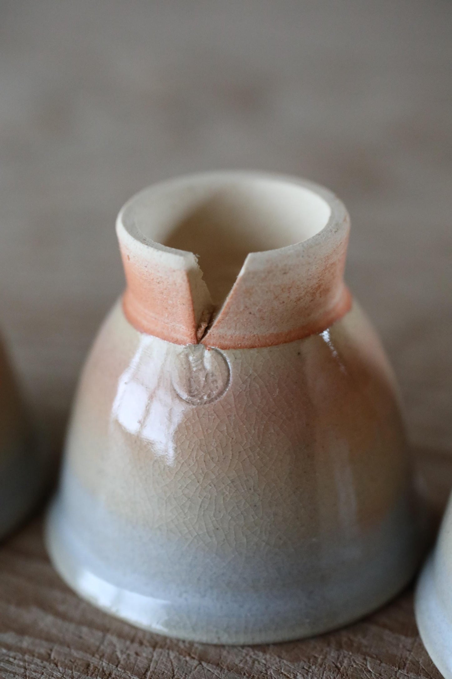 Japanese vintage HAGI ware ceramic kiln Perfect tea set, pot, 6cups, waste-water-container SENCHA tableware Tea ceremony For GIFT