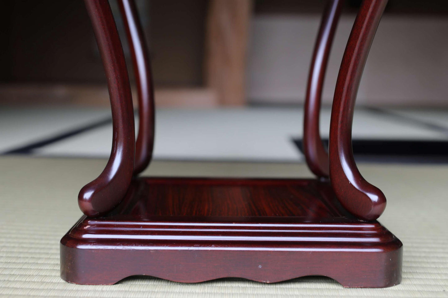 Japanese Pedestal Stand | Vintage Wooden Pedestal For Bonsai Pot Display And Tea Ceremony