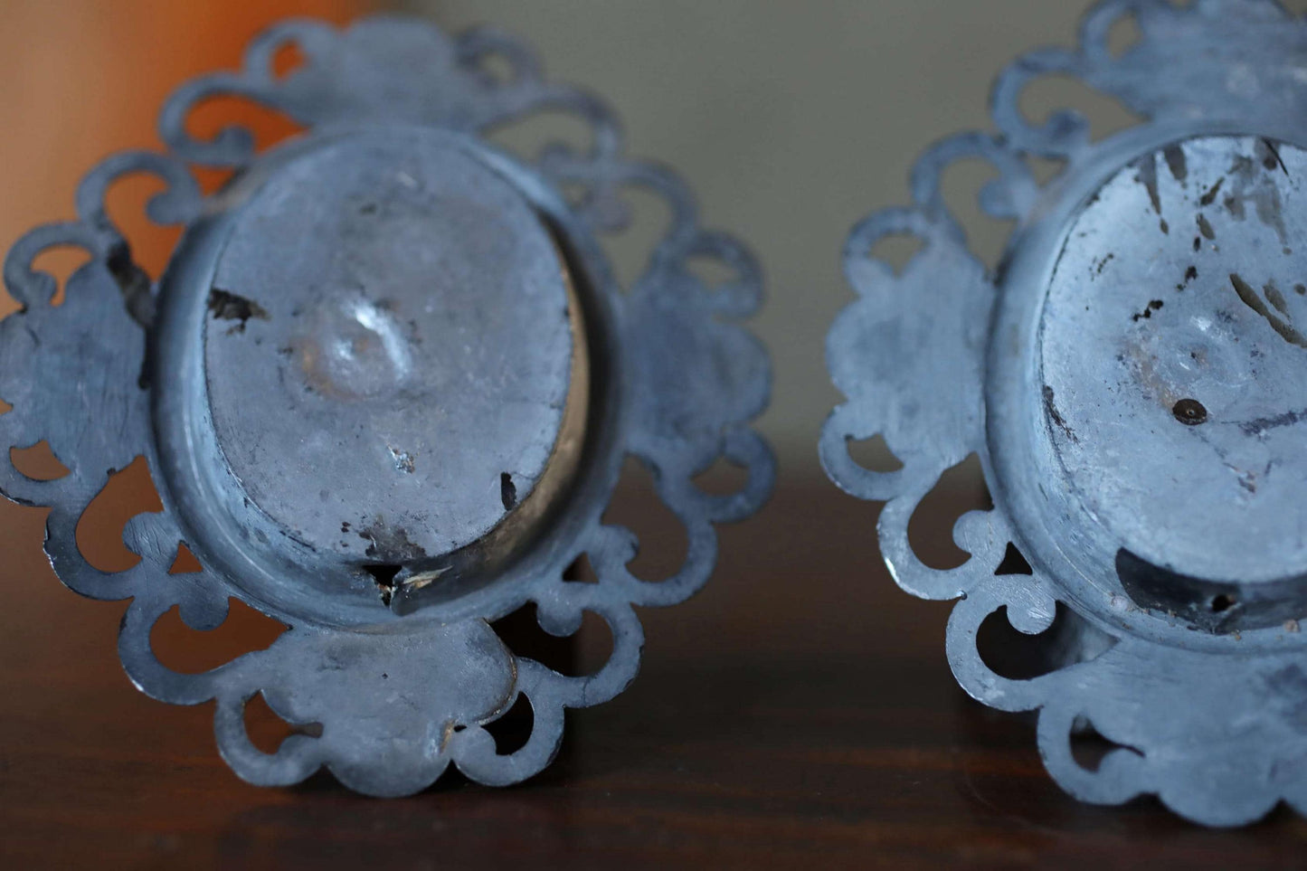 Antique Fusuma Handles | Vintage Japanese Hardware - Ornate Bronze Sliding Door Pulls Set