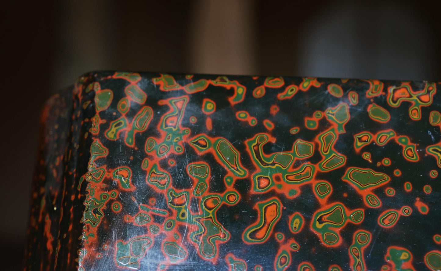 Tsugaru Lacquer Tray Stand – Antique Japanese Lacquerware Display With Mother-Of-Pearl Inlay