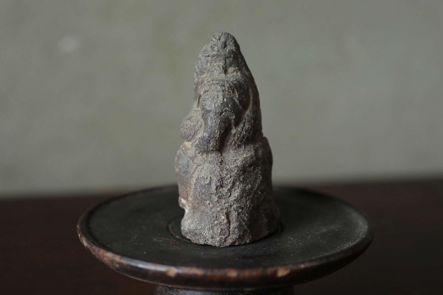 Antique Ebisu Statue - 1800s Japanese Pottery Lucky God Figurine | Edo Era Art