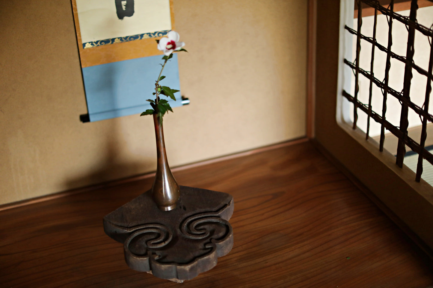 Antique Japanese Wood Carving Gegyo - Buddhist Temple Cloud Pedestal EDO