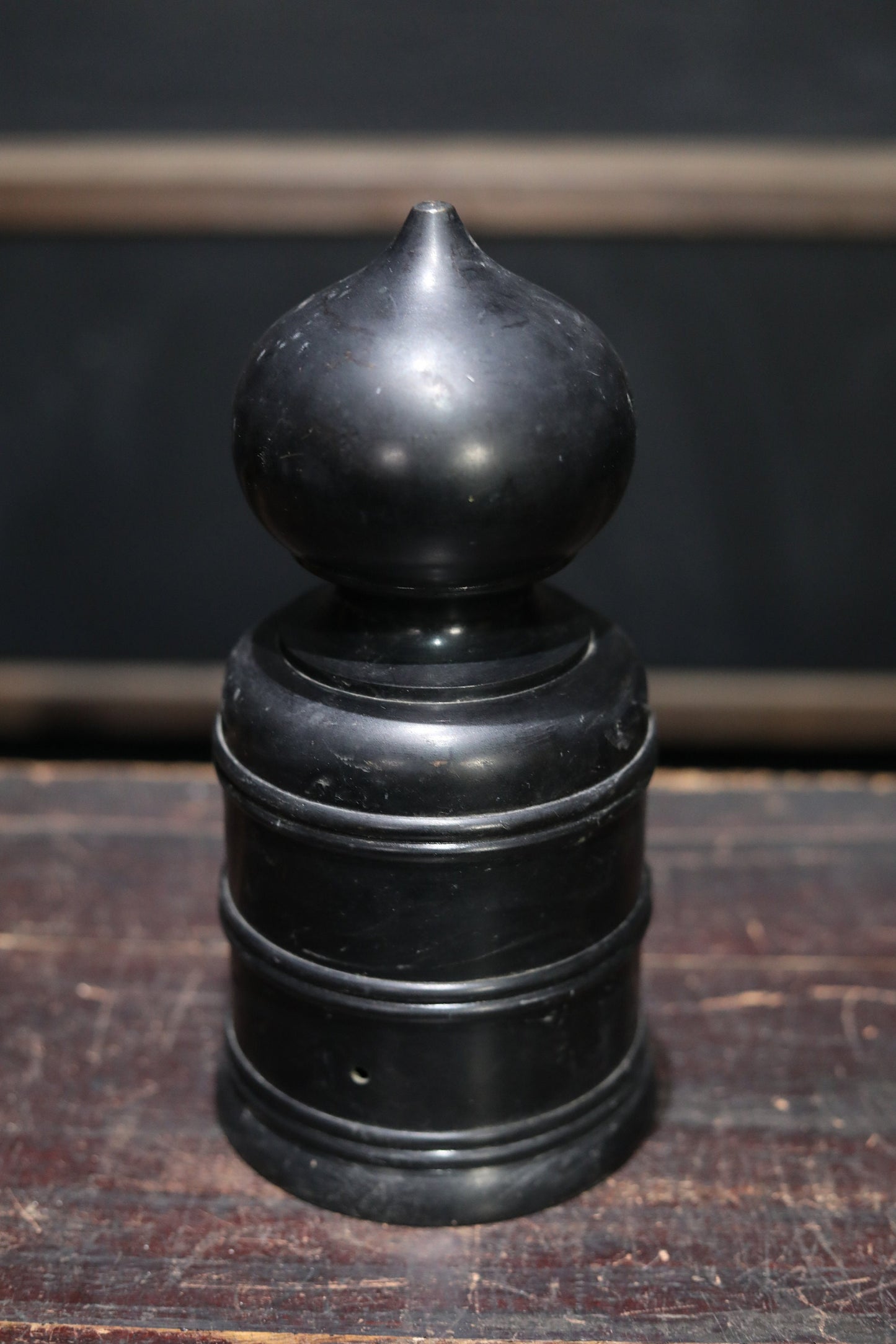 Japanese Bronze Giboshi - Traditional Buddhist Temple Finial | Architectural Pillar Crown