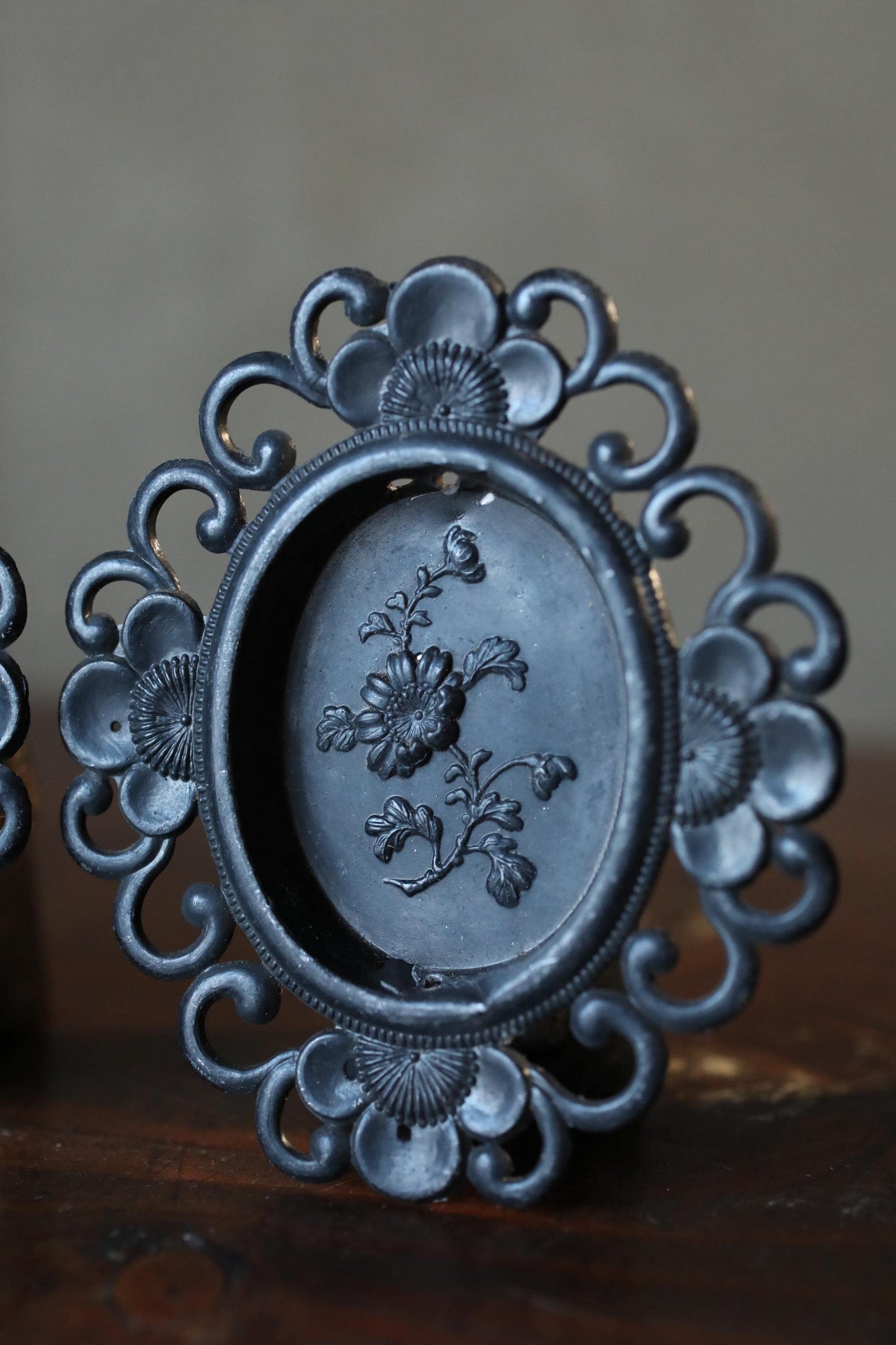 Antique Fusuma Handles | Vintage Japanese Hardware - Ornate Bronze Sliding Door Pulls Set